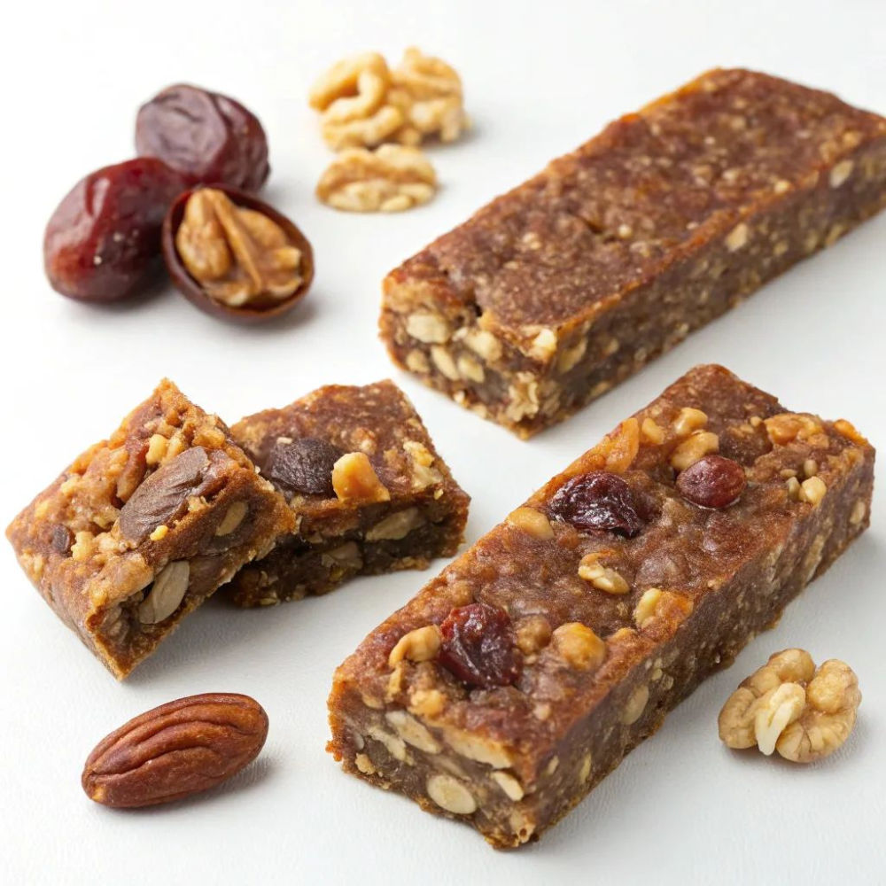 date & walnut bar