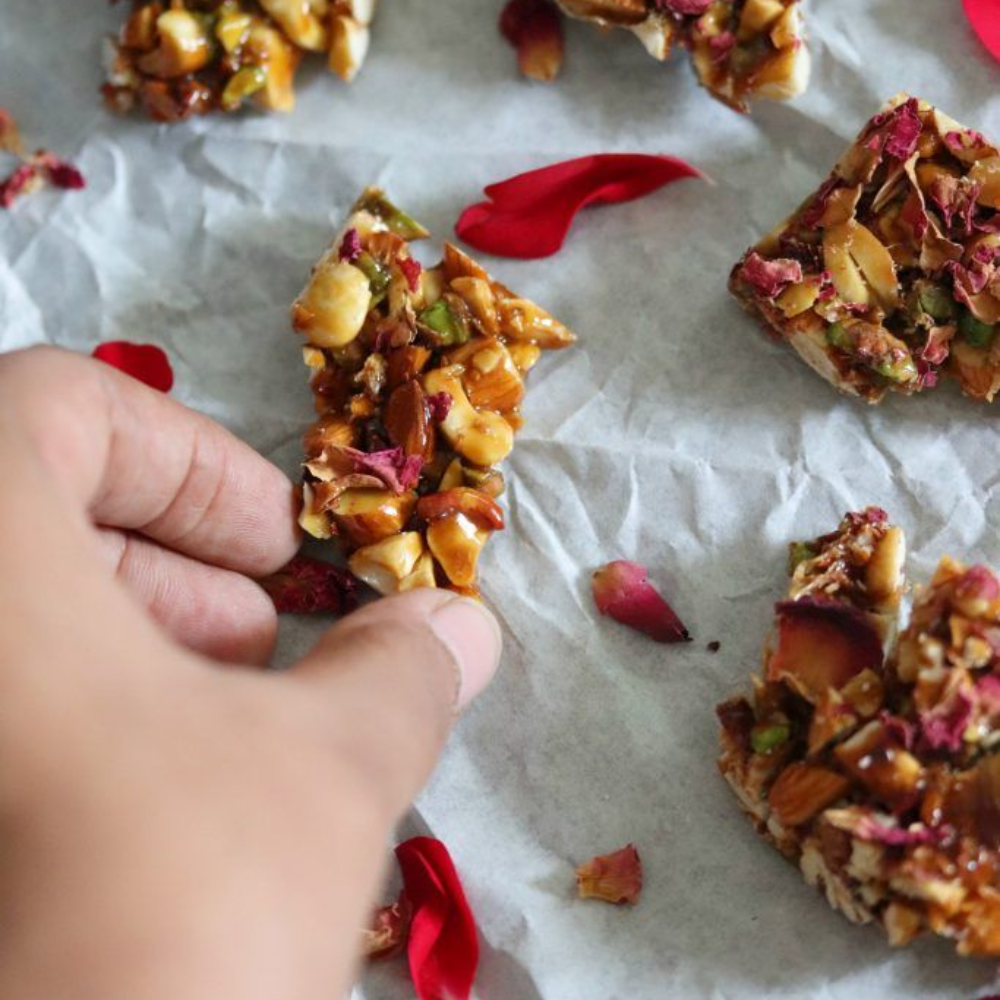 peanut rose brittle