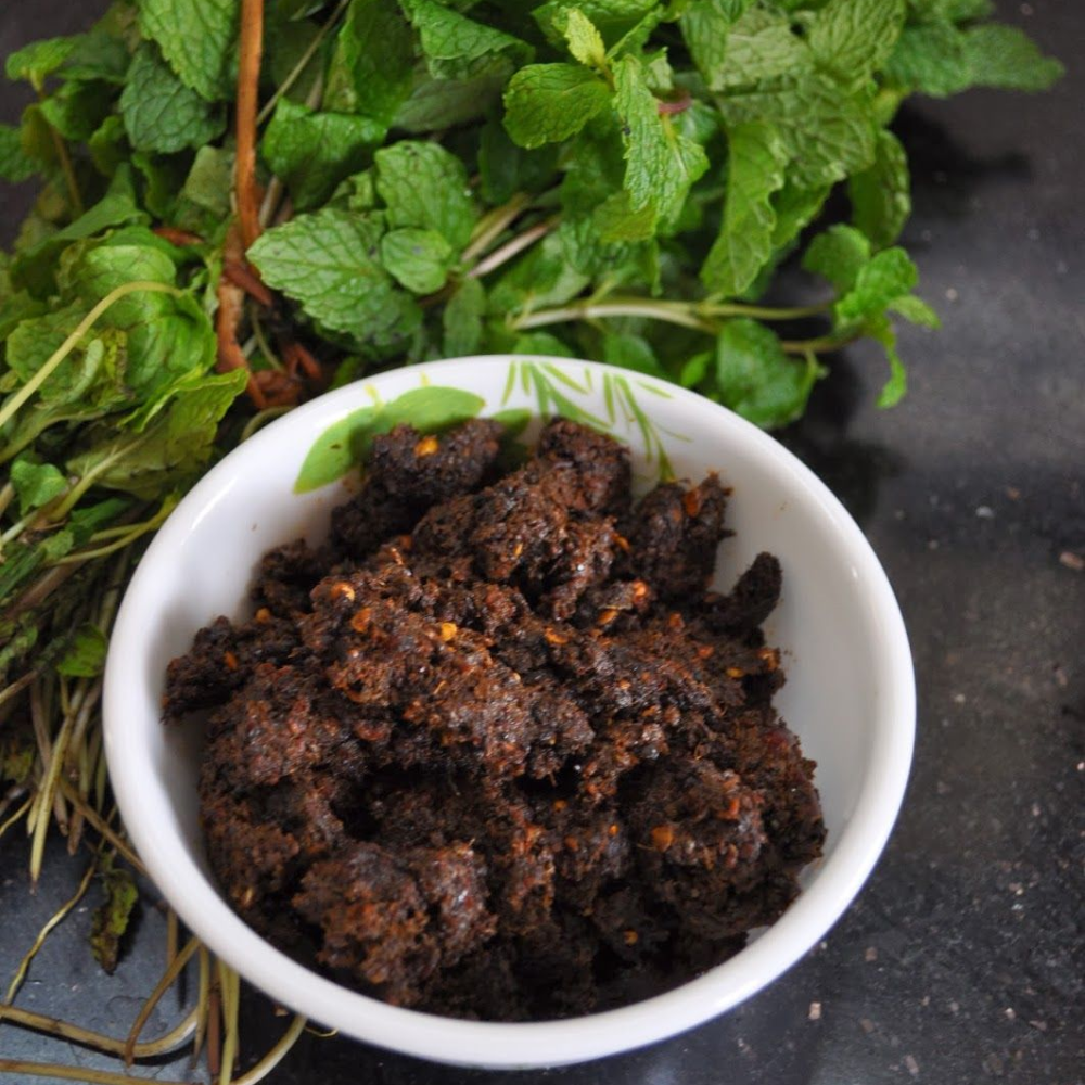 pudhina pachadi (mint pickle)