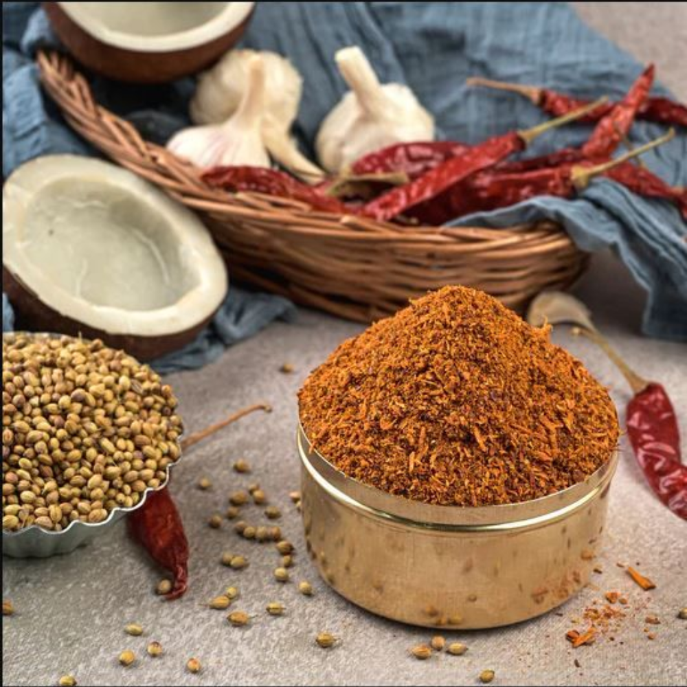 dry coconut karam podi (kobbari karam)